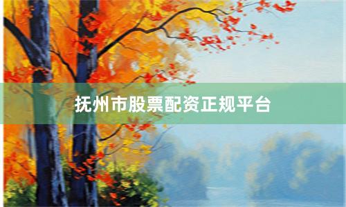 抚州市股票配资正规平台